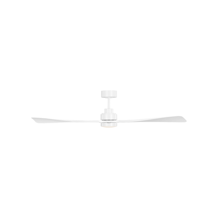 Generation Lighting Trillium Smart 60 Inch LED Ceiling Fan Matte White Finish Matte White Blades (3TRLSM60RZWD)