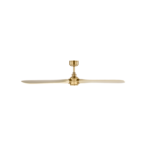 Generation Lighting Valiant Smart 60 Inch Ceiling Fan Burnished Brass Finish Washed White Oak Blades (3VALSM60BBSWWO)