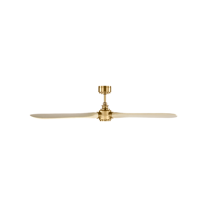 Generation Lighting Valiant Smart 60 Inch Ceiling Fan Burnished Brass Finish Washed White Oak Blades (3VALSM60BBSWWO)