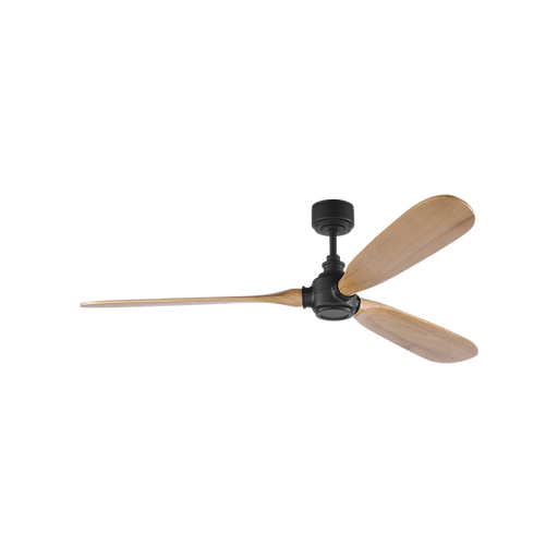 Generation Lighting Valiant Smart 60 Inch Ceiling Fan Matte Black Finish Natural Honey Blades (3VALSM60MBKNH)