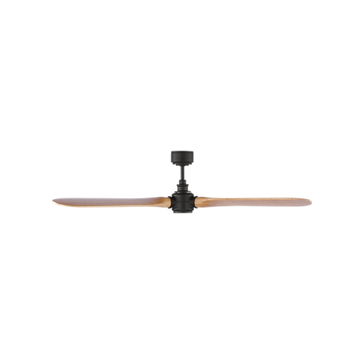 Generation Lighting Valiant Smart 60 Inch Ceiling Fan Matte Black Finish Natural Honey Blades (3VALSM60MBKNH)
