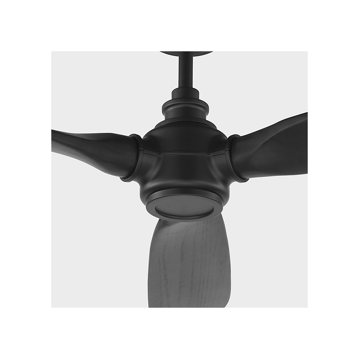 Generation Lighting Valiant Smart 60 Inch Ceiling Fan Matte Black Finish Midnight Black Blades (3VALSM60MBK)