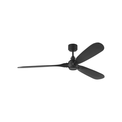Generation Lighting Valiant Smart 60 Inch Ceiling Fan Matte Black Finish Midnight Black Blades (3VALSM60MBK)
