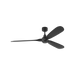 Generation Lighting Valiant Smart 60 Inch Ceiling Fan Matte Black Finish Midnight Black Blades (3VALSM60MBK)
