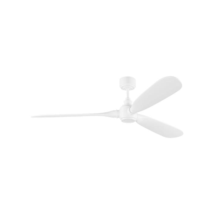 Generation Lighting Valiant Smart 60 Inch Ceiling Fan Matte White Finish Matte White Blades (3VALSM60RZW)
