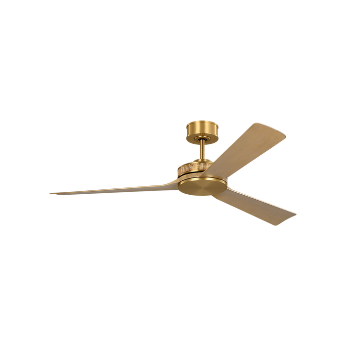 Generation Lighting Elara Smart 56 Ceiling Fan Burnished Brass Finish Natural Honey Blades (3ELASM56BBSNH)