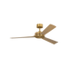 Generation Lighting Elara Smart 56 Ceiling Fan Burnished Brass Finish Natural Honey Blades (3ELASM56BBSNH)