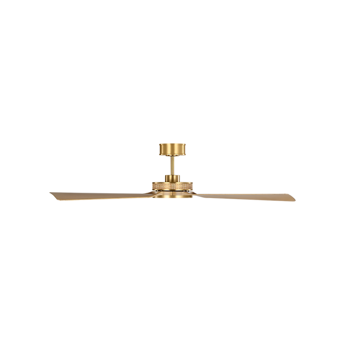 Generation Lighting Elara Smart 56 Ceiling Fan Burnished Brass Finish Natural Honey Blades (3ELASM56BBSNH)