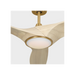 Generation Lighting Selen Smart 52 Inch LED Ceiling Fan Burnished Brass Finish Washed White Oak Blades (3SLNSM52BBSWWOD)