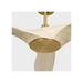 Generation Lighting Selen Smart 52 Inch LED Ceiling Fan Burnished Brass Finish Washed White Oak Blades (3SLNSM52BBSWWOD)
