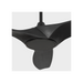 Generation Lighting Selen Smart 52 Inch LED Ceiling Fan Midnight Black Finish Midnight Black Blades (3SLNSM52MBKD)