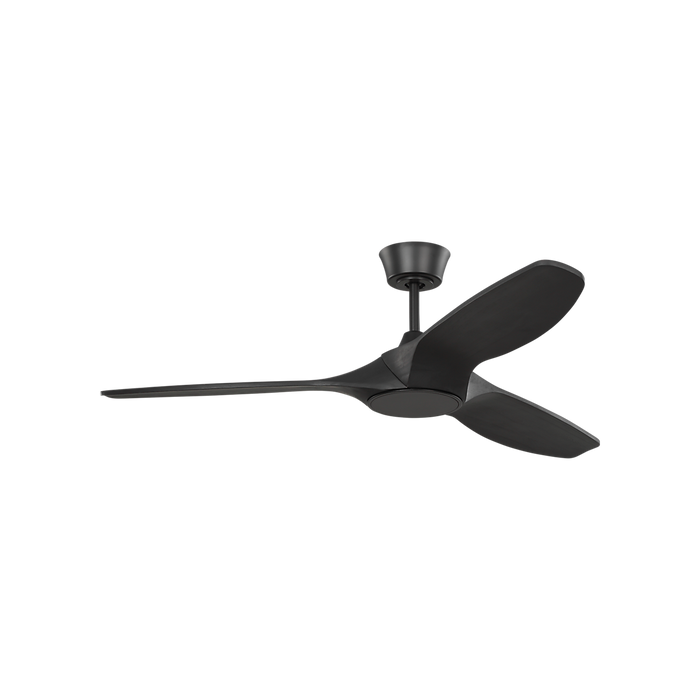 Generation Lighting Selen Smart 52 Inch LED Ceiling Fan Midnight Black Finish Midnight Black Blades (3SLNSM52MBKD)