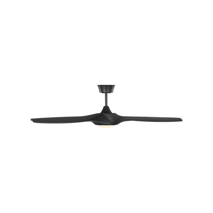 Generation Lighting Selen Smart 52 Inch LED Ceiling Fan Midnight Black Finish Midnight Black Blades (3SLNSM52MBKD)