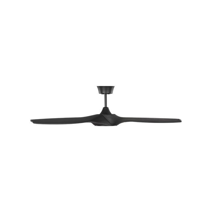 Generation Lighting Selen Smart 52 Inch LED Ceiling Fan Midnight Black Finish Midnight Black Blades (3SLNSM52MBKD)