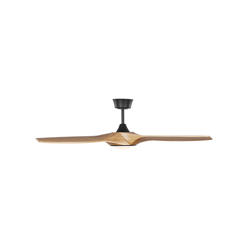 Generation Lighting Selen Smart 52 Inch LED Ceiling Fan Midnight Black Finish Natural Honey Blades (3SLNSM52MBKNHD)