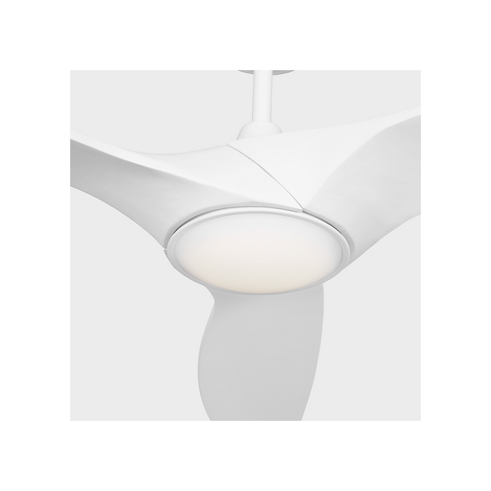 Generation Lighting Selen Smart 52 Inch LED Ceiling Fan Matte White Finish Matte White Blades (3SLNSM52RZWD)