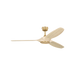 Generation Lighting Selen Smart 60 Inch LED Ceiling Fan Burnished Brass Finish Washed White Oak Blades (3SLNSM60BBSWWOD)