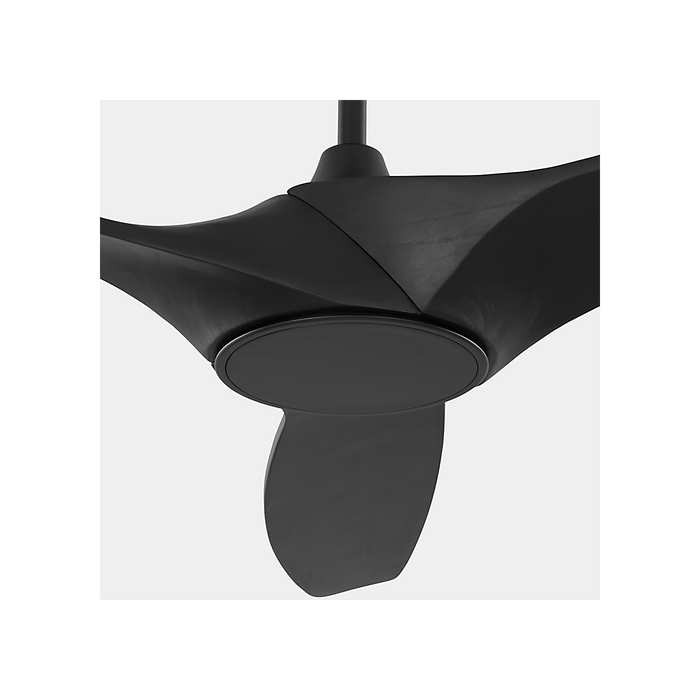Generation Lighting Selen Smart 60 Inch LED Ceiling Fan Midnight Black Finish Midnight Black Blades (3SLNSM60MBKD)
