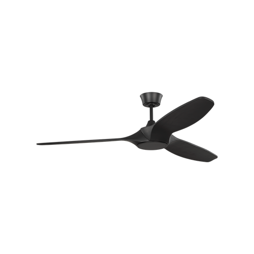 Generation Lighting Selen Smart 60 Inch LED Ceiling Fan Midnight Black Finish Midnight Black Blades (3SLNSM60MBKD)