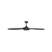 Generation Lighting Selen Smart 60 Inch LED Ceiling Fan Midnight Black Finish Midnight Black Blades (3SLNSM60MBKD)