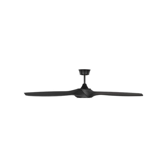 Generation Lighting Selen Smart 60 Inch LED Ceiling Fan Midnight Black Finish Midnight Black Blades (3SLNSM60MBKD)