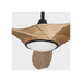 Generation Lighting Selen Smart 60 Inch LED Ceiling Fan Midnight Black Finish Natural Honey Blades (3SLNSM60MBKNHD)
