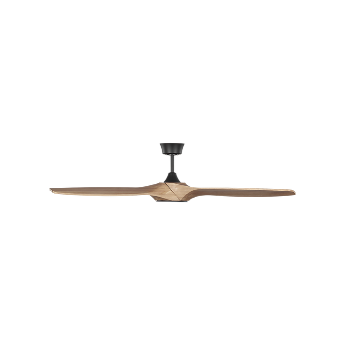 Generation Lighting Selen Smart 60 Inch LED Ceiling Fan Midnight Black Finish Natural Honey Blades (3SLNSM60MBKNHD)