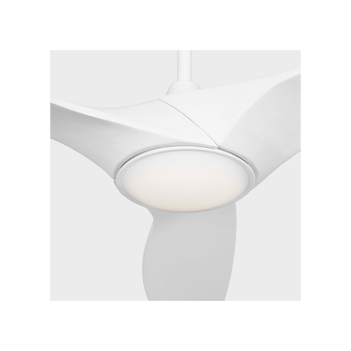 Generation Lighting Selen Smart 60 Inch LED Ceiling Fan Matte White Finish Matte White Blades (3SLNSM60RZWD)