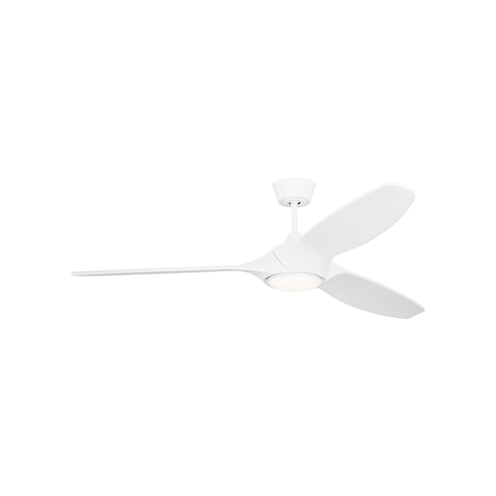 Generation Lighting Selen Smart 60 Inch LED Ceiling Fan Matte White Finish Matte White Blades (3SLNSM60RZWD)