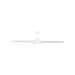 Generation Lighting Selen Smart 60 Inch LED Ceiling Fan Matte White Finish Matte White Blades (3SLNSM60RZWD)