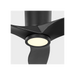 Generation Lighting Seyra Smart 44 Inch Hugger LED Ceiling Fan Midnight Black Finish Midnight Black Blades (3SYRHSM44MBKD)