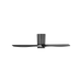 Generation Lighting Seyra Smart 44 Inch Hugger LED Ceiling Fan Midnight Black Finish Midnight Black Blades (3SYRHSM44MBKD)