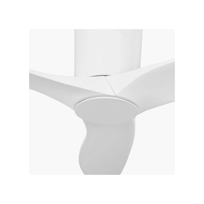Generation Lighting Seyra Smart 44 Inch Hugger LED Ceiling Fan Matte White Finish Matte White Blades (3SYRHSM44RZWD)