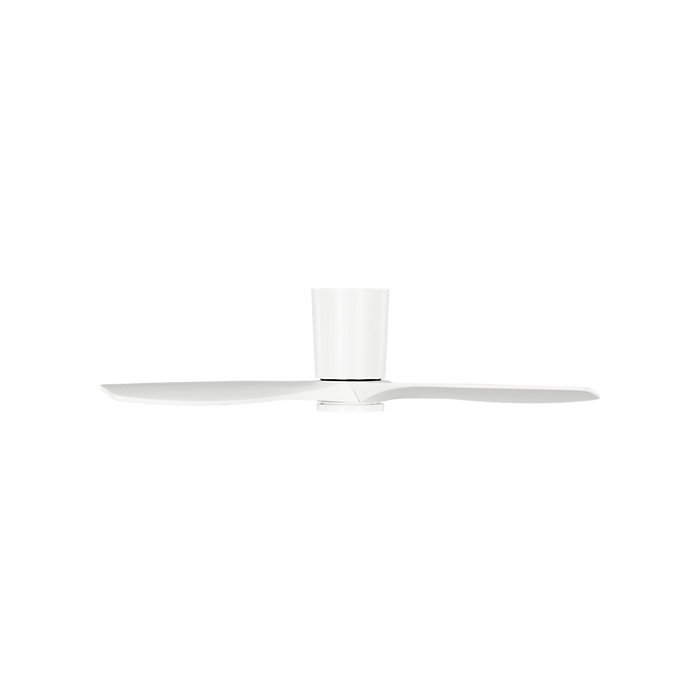 Generation Lighting Seyra Smart 44 Inch Hugger LED Ceiling Fan Matte White Finish Matte White Blades (3SYRHSM44RZWD)