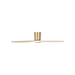Generation Lighting Seyra Smart 52 Inch Hugger LED Ceiling Fan Burnished Brass Finish Washed White Oak Blades (3SYRHSM52BBSWWOD)
