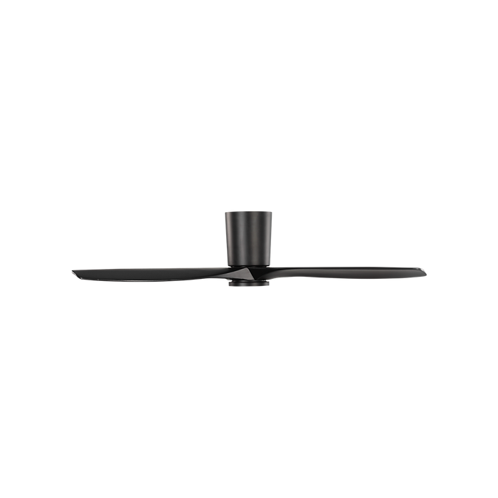 Generation Lighting Seyra Smart 52 Inch Hugger LED Ceiling Fan Midnight Black Finish Midnight Black Blades (3SYRHSM52MBKD)