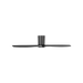 Generation Lighting Seyra Smart 52 Inch Hugger LED Ceiling Fan Midnight Black Finish Midnight Black Blades (3SYRHSM52MBKD)