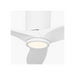 Generation Lighting Seyra Smart 52 Inch Hugger LED Ceiling Fan Matte White Finish Matte White Blades (3SYRHSM52RZWD)