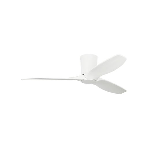 Generation Lighting Seyra Smart 52 Inch Hugger LED Ceiling Fan Matte White Finish Matte White Blades (3SYRHSM52RZWD)