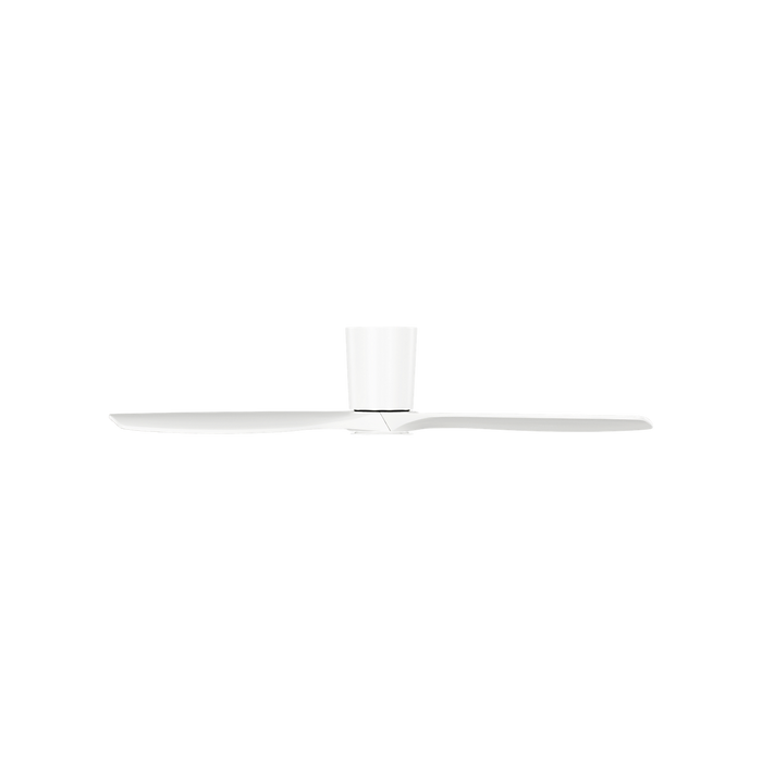Generation Lighting Seyra Smart 52 Inch Hugger LED Ceiling Fan Matte White Finish Matte White Blades (3SYRHSM52RZWD)