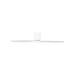 Generation Lighting Seyra Smart 52 Inch Hugger LED Ceiling Fan Matte White Finish Matte White Blades (3SYRHSM52RZWD)