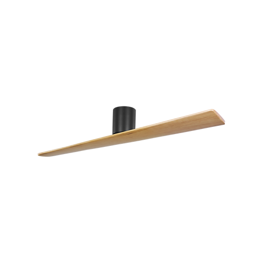 Generation Lighting Plank Smart 60 Inch Hugger Ceiling Fan Midnight Black Finish Natural Honey Blades (2PLHSM60MBKNH)