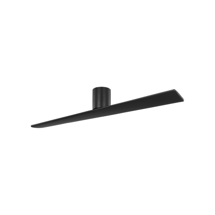 Generation Lighting Plank Smart 60 Inch Hugger Ceiling Fan Midnight Black Finish Midnight Black Blades (2PLHSM60MBK)