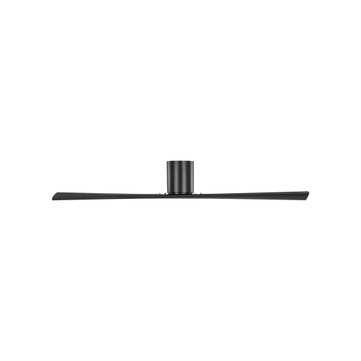 Generation Lighting Plank Smart 60 Inch Hugger Ceiling Fan Midnight Black Finish Midnight Black Blades (2PLHSM60MBK)