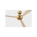 Generation Lighting Pod Smart 64 Ceiling Fan Burnished Brass Finish Washed White Oak Blades (3PODSM64BBSWWO)