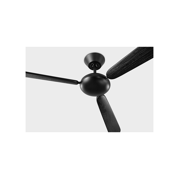 Generation Lighting Pod Smart 64 Ceiling Fan Midnight Black Finish Ebony Blades (3PODSM64MBKEBY)