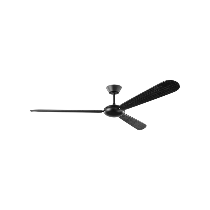 Generation Lighting Pod Smart 64 Ceiling Fan Midnight Black Finish Ebony Blades (3PODSM64MBKEBY)