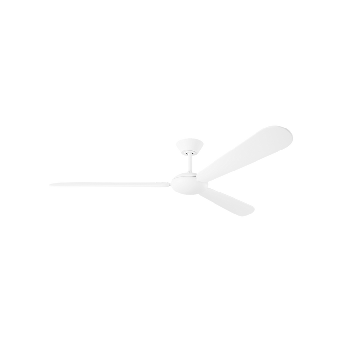 Generation Lighting Pod Smart 64 Ceiling Fan Matte White Finish Matte White Blades (3PODSM64RZW)