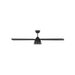Generation Lighting Studio Smart 60 Inch LED Ceiling Fan Matte Black Finish Midnight Black Blades (3STUSM60MBKD)