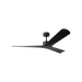 Generation Lighting Tri Plank Smart 57 Ceiling Fan Matte Black Finish Midnight Black Blades (3TPKSM57MBK)